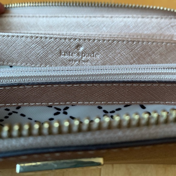 Kate Spade Leather Wallet Neda Newbury Lane Rose Gold - Picture 10 of 15
